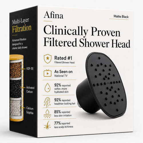 Afina filtered shower head - filtered,