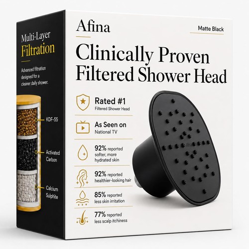 Filtered shower head - filtered, high