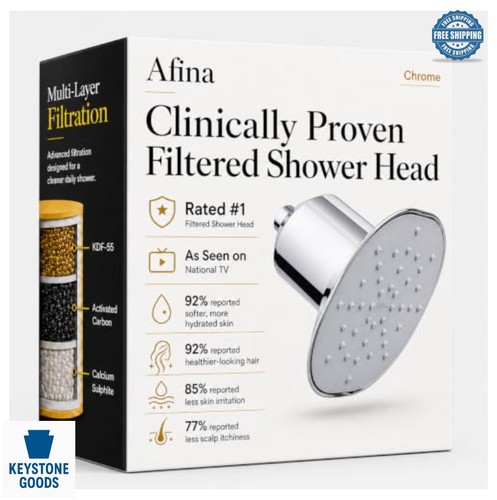 Filtered shower head chrome - filtered,